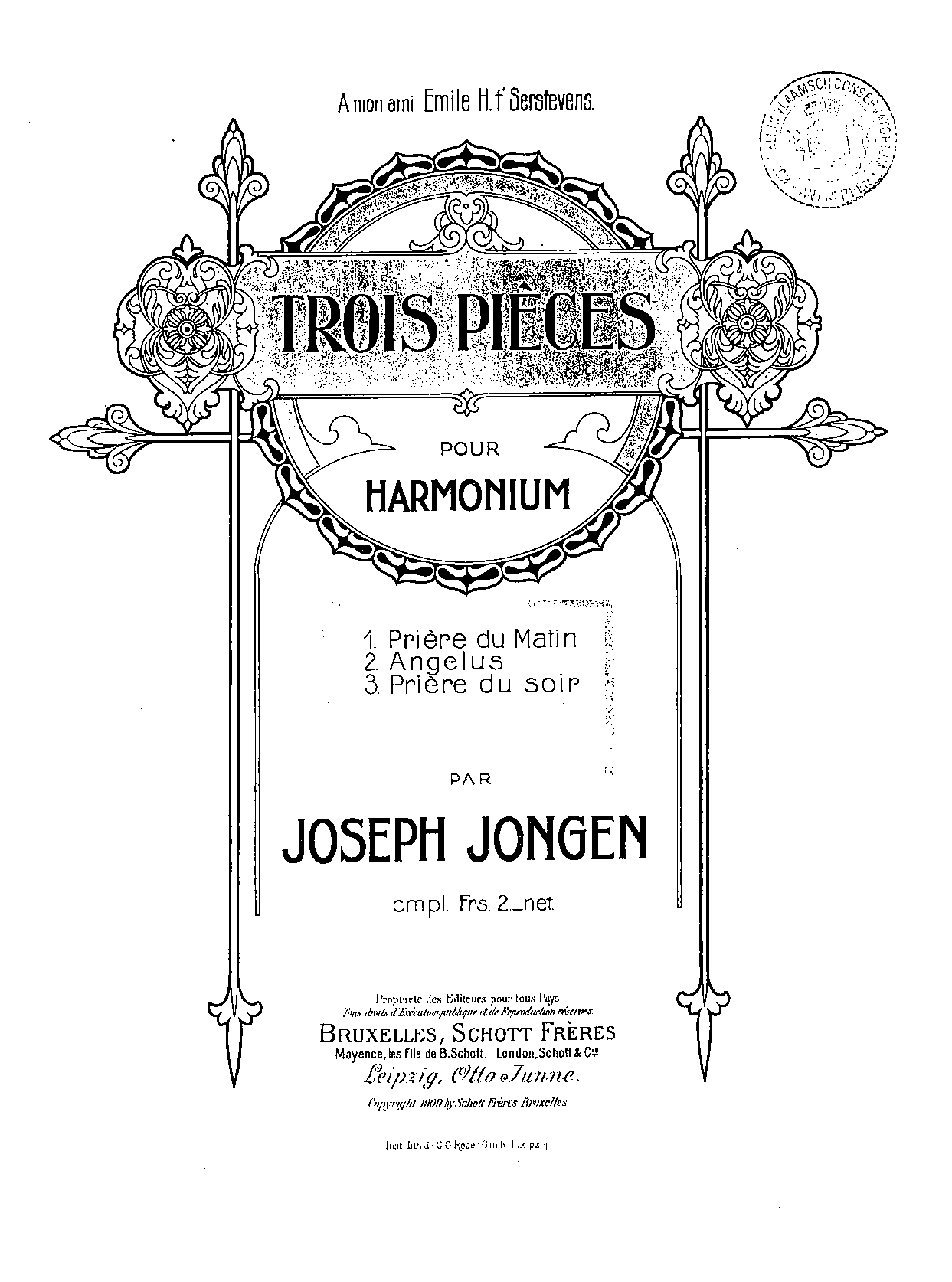 Trois Pièces pour Harmonium