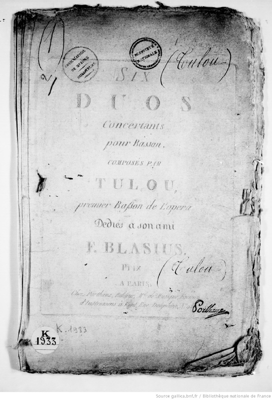 6 Bassoon Duets (Tulou, JeanLouis) IMSLP
