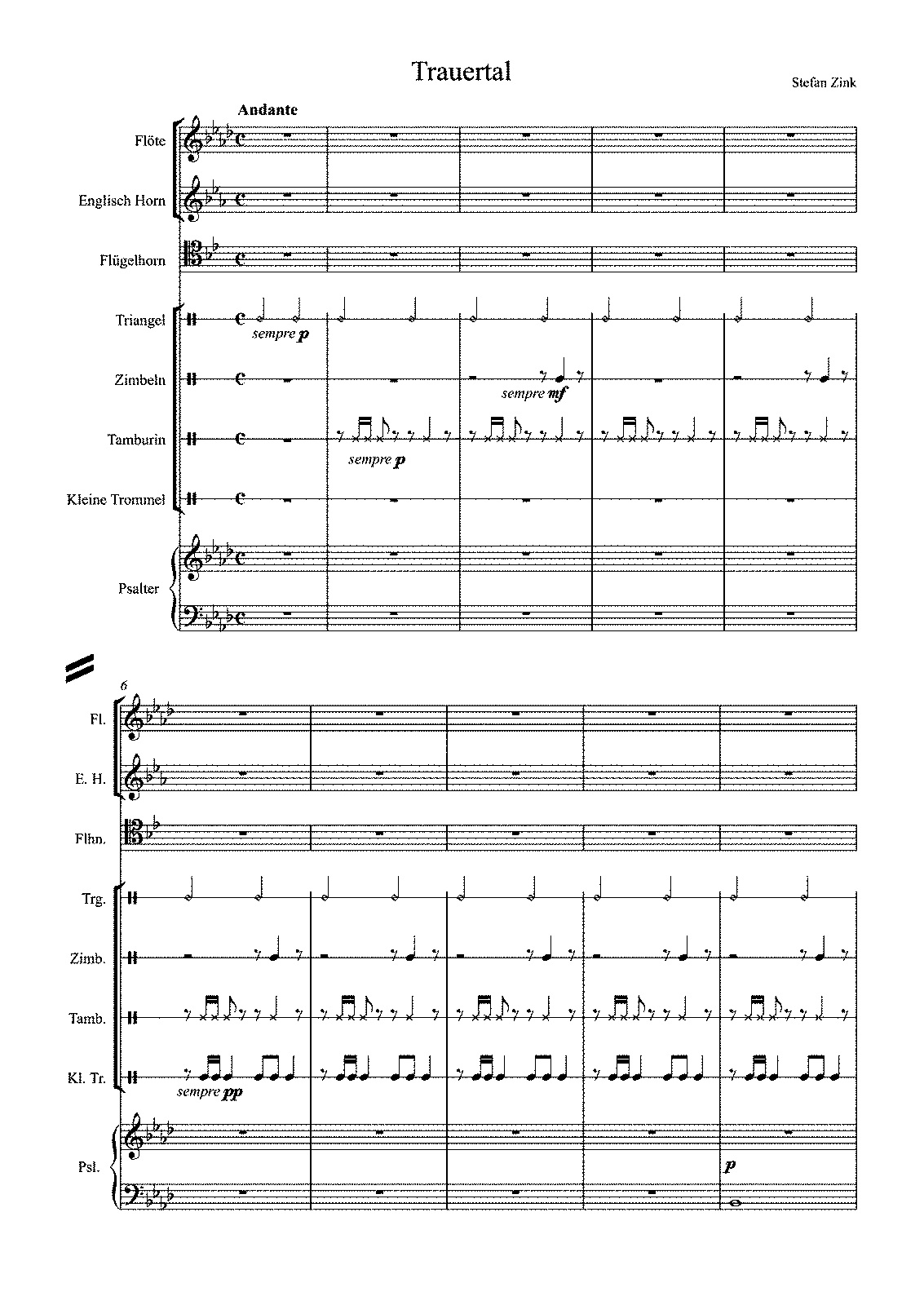 Trauertal (Zink, Stefan) - IMSLP