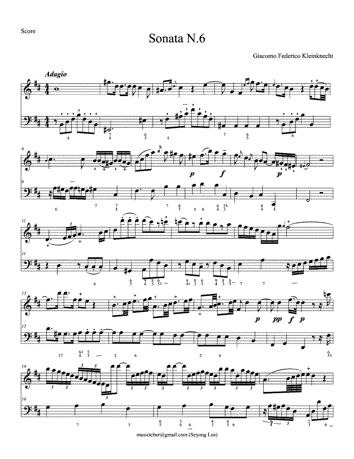 6 Flute Sonatas, Op.1 (Kleinknecht, Jakob Friedrich) - IMSLP