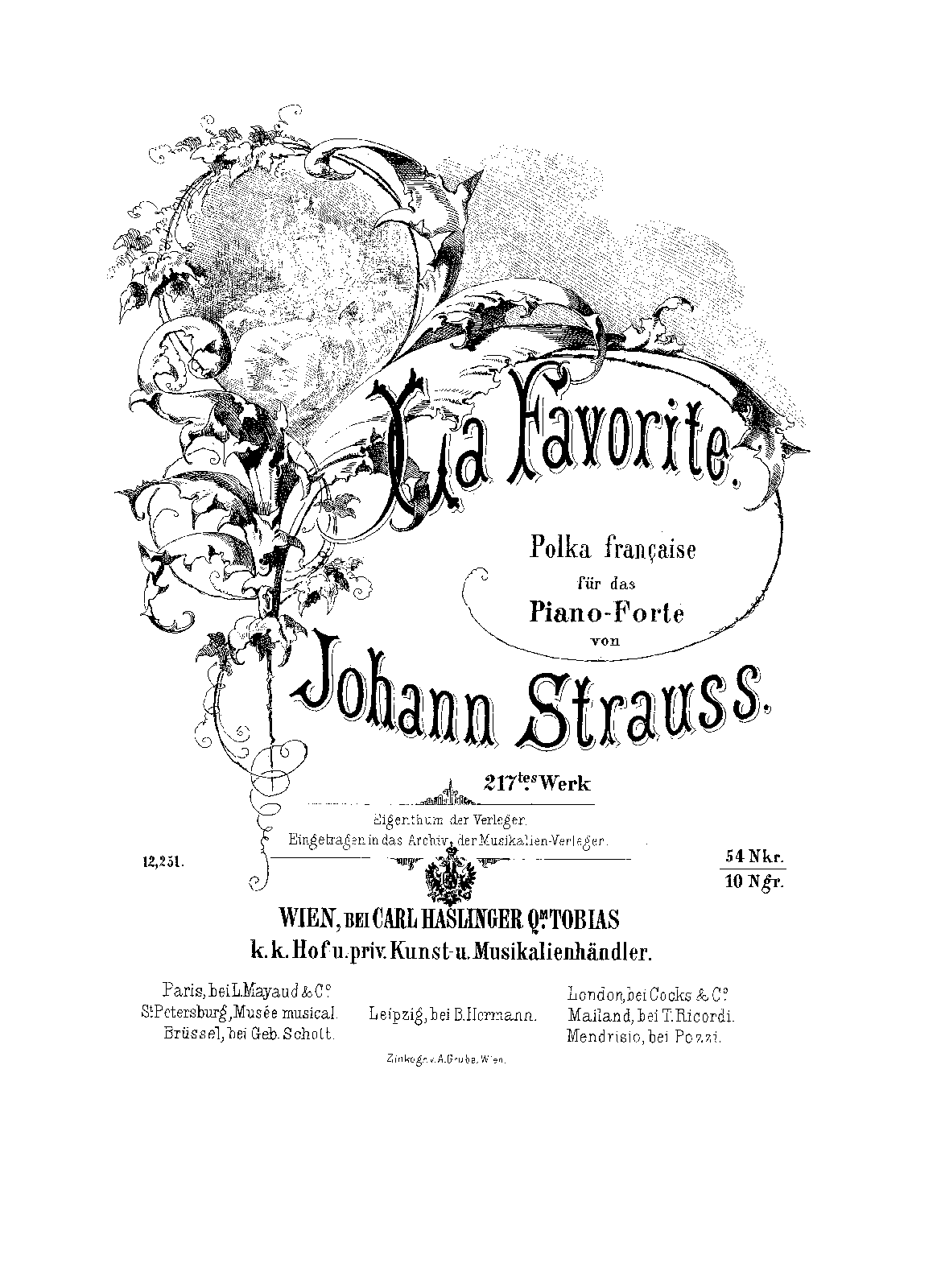 La Favorite Polka française