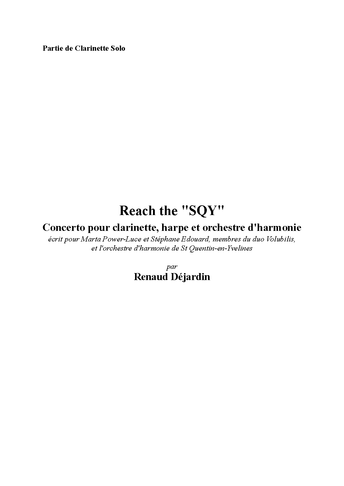 Concerto for Harp, and Wind Ensemble (Déjardin, Renaud) IMSLP