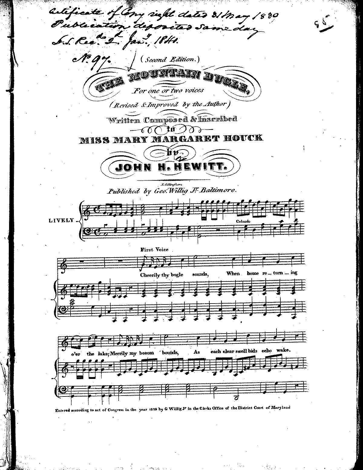 The Mountain Bugle (Hewitt, John Hill) - IMSLP