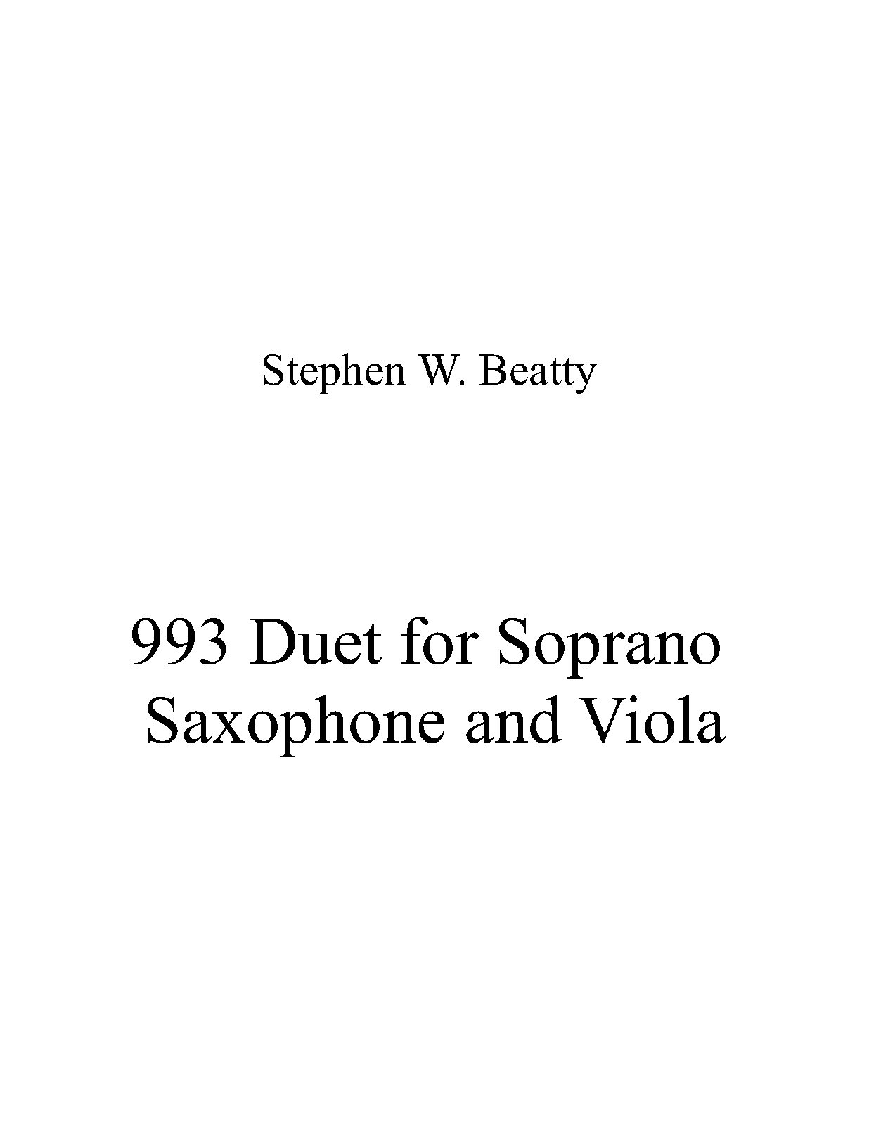 Duet for Soprano Saxophone and Viola, Op.993 (Beatty, Stephen W.) IMSLP