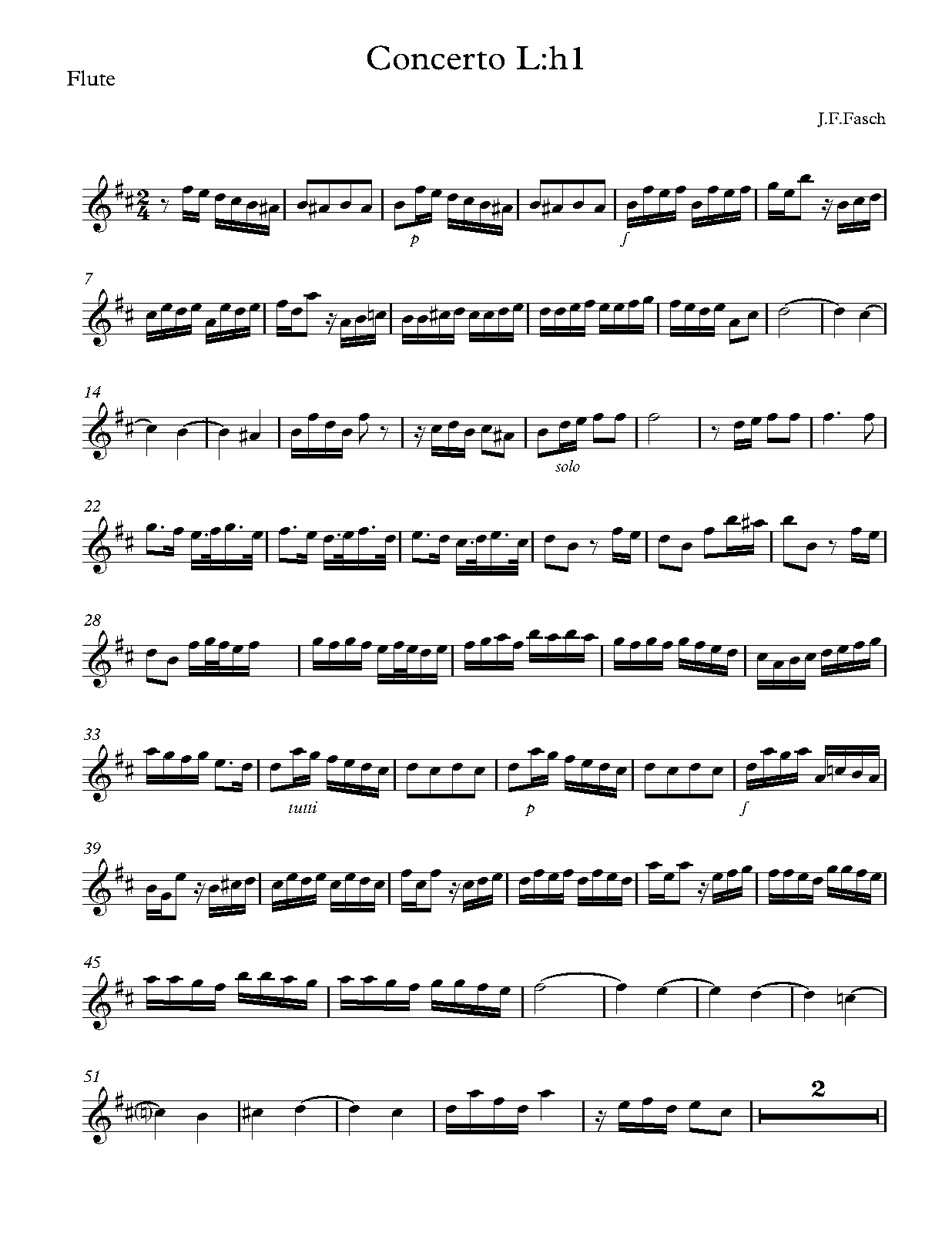 Concerto for Flute and Oboe, FaWV Lh1 (Fasch, Johann Friedrich) IMSLP