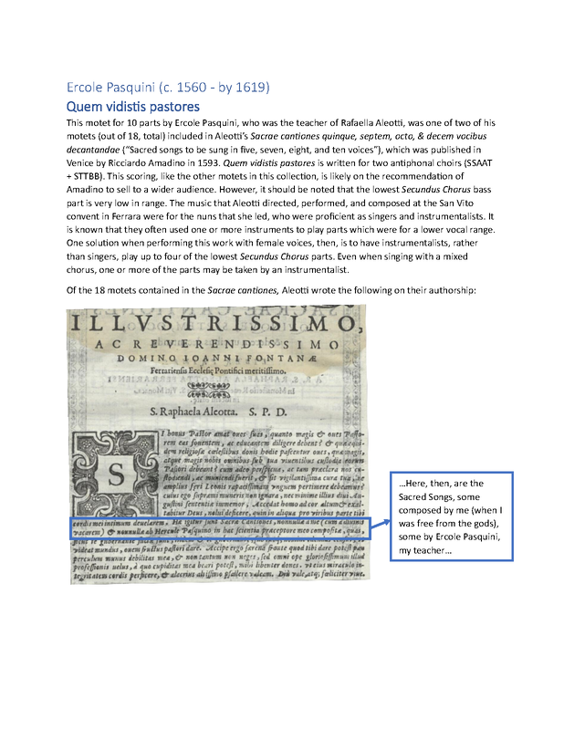 Quem vidistis pastores (Pasquini, Ercole) IMSLP