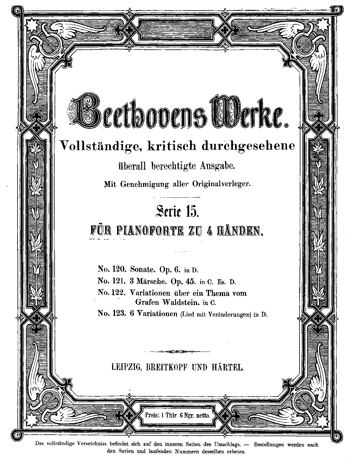 Sonata for Piano 4 Hands in D Major