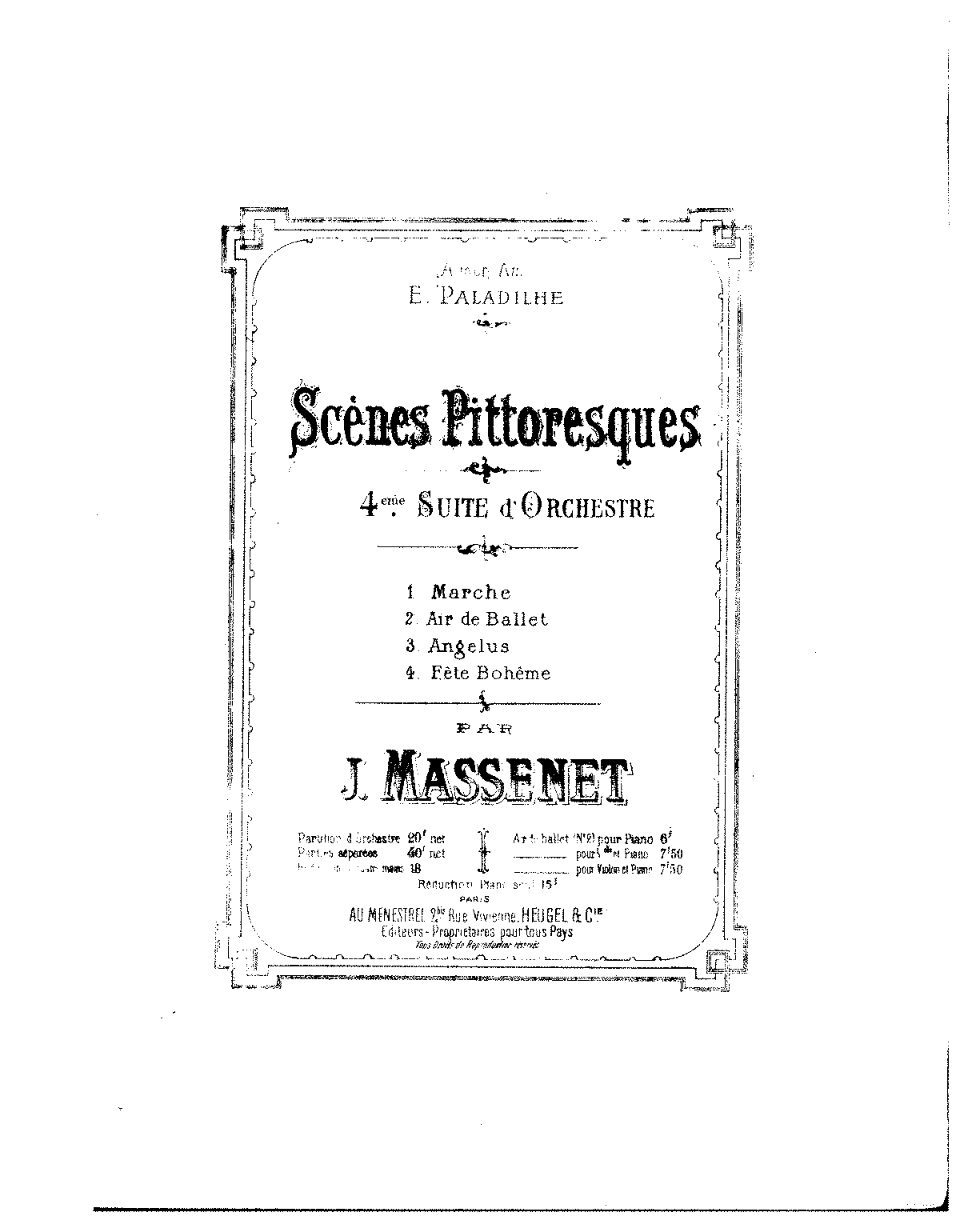 Scènes pittoresques (Massenet, Jules) - IMSLP: Free Sheet Music PDF ...