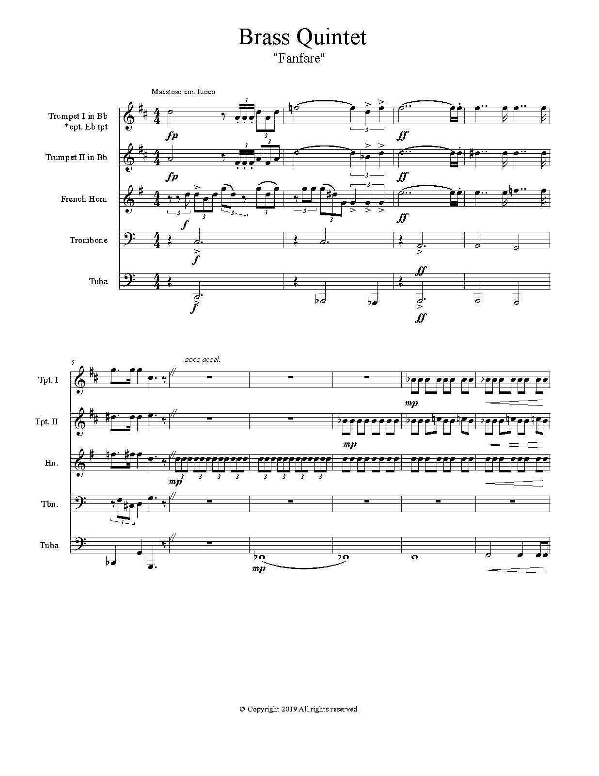 Brass Quintet, Op.8 (Nemeth, Anthony J.) IMSLP