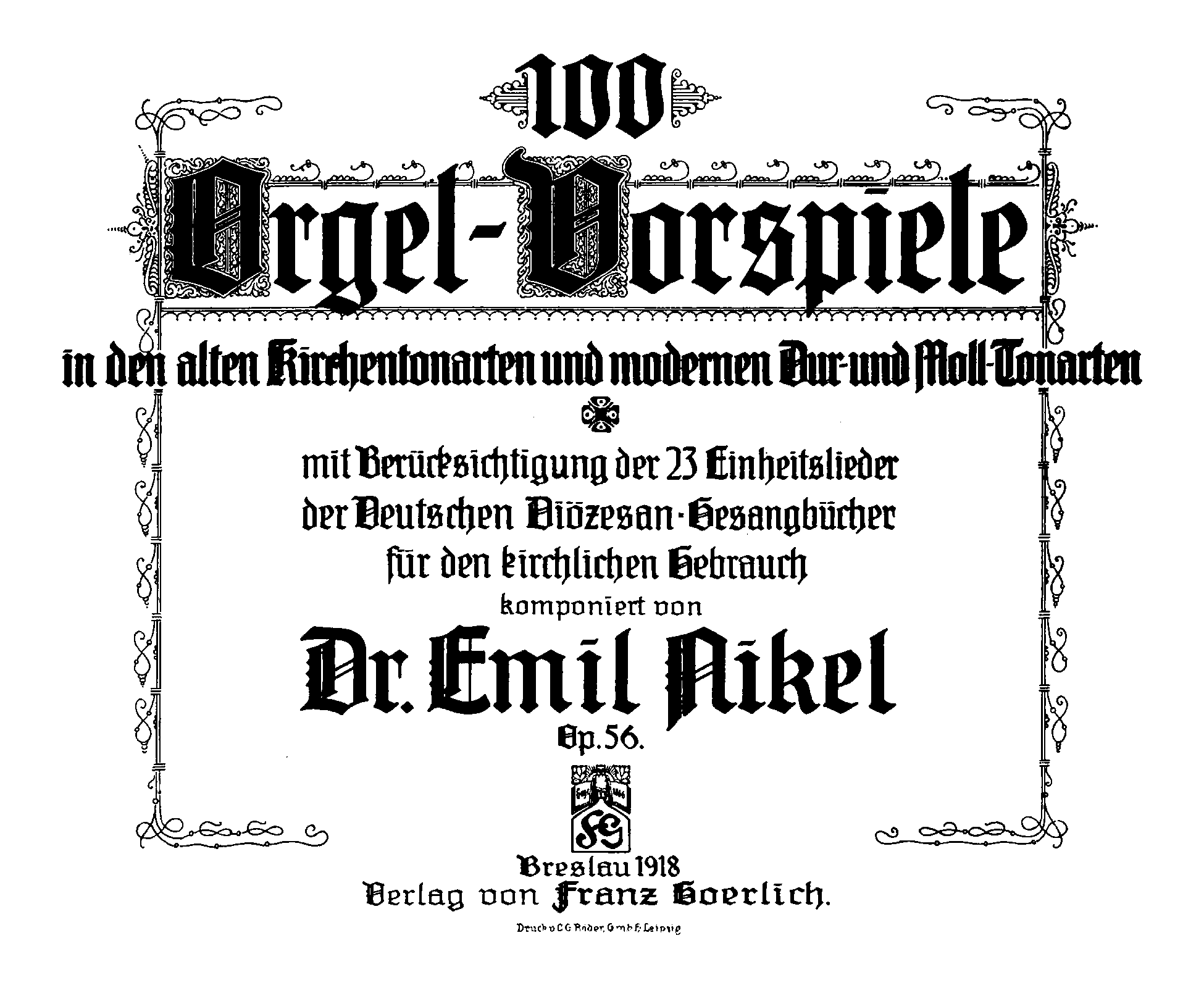 100 Orgel-Vorspiele