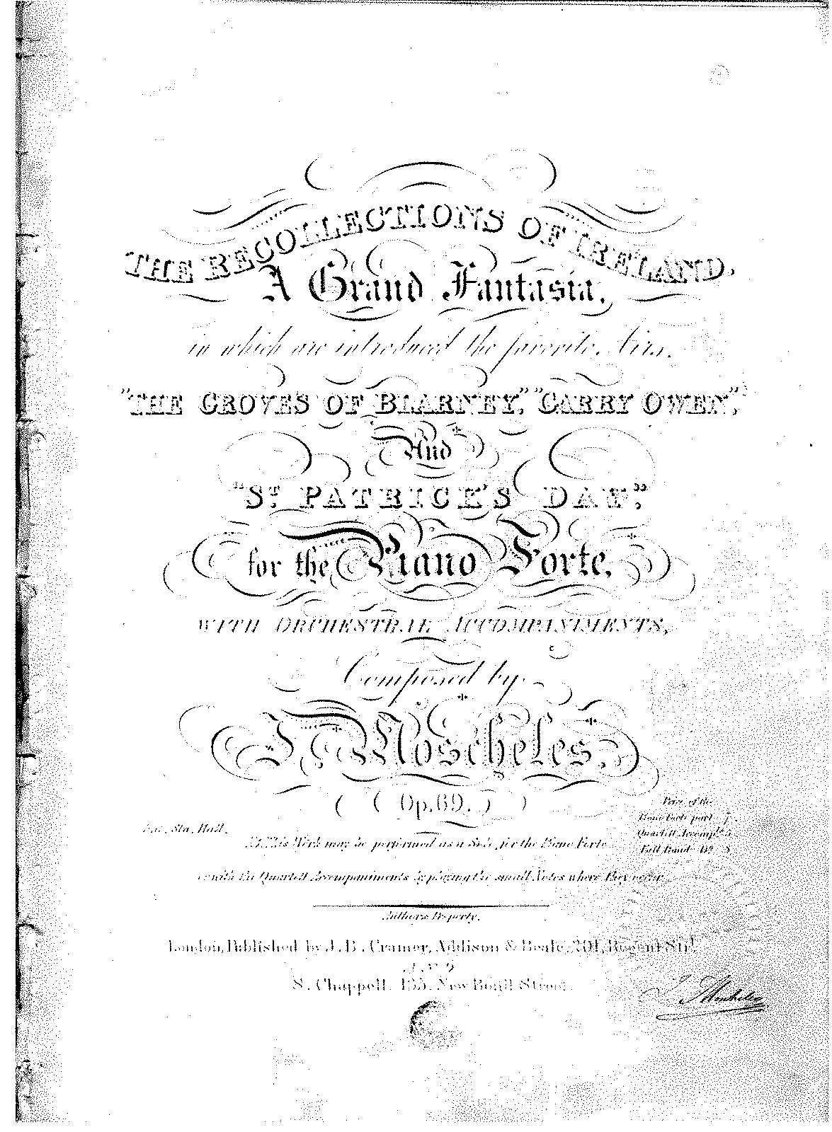 The Recollections of Ireland, Op.69 (Moscheles, Ignaz) - IMSLP