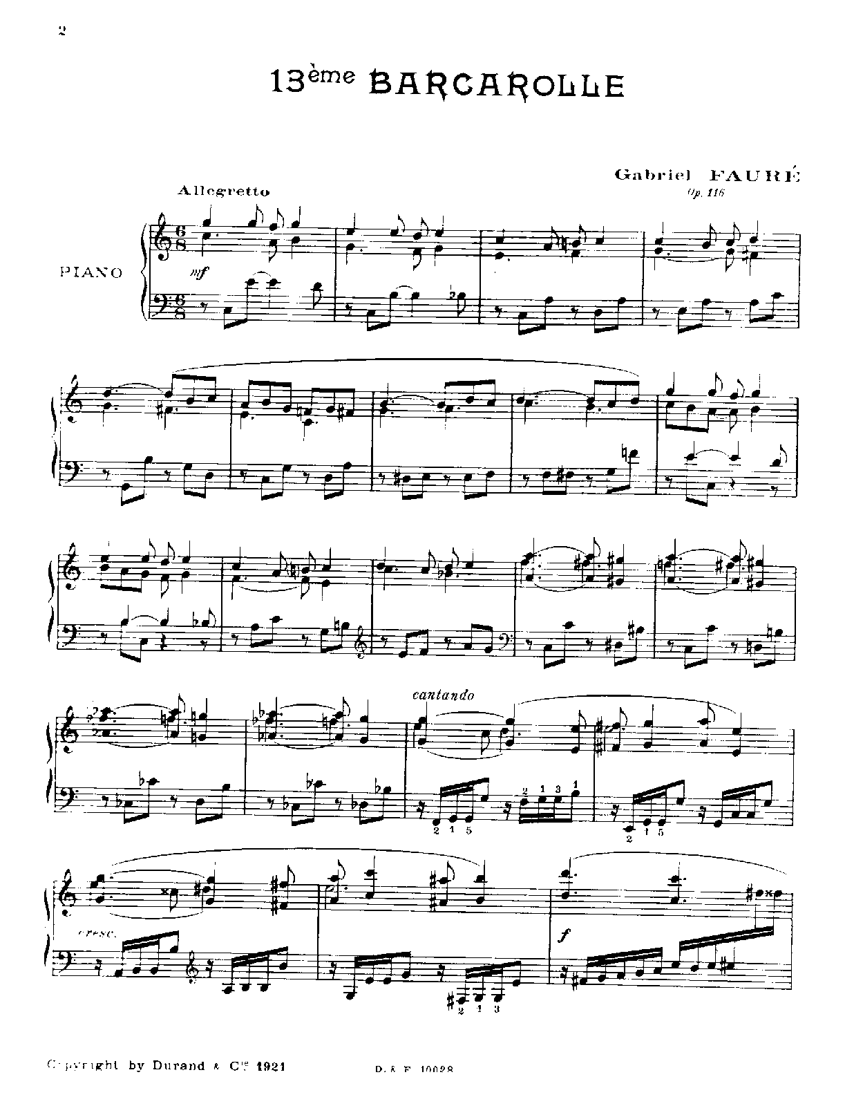 Barcarolle No.13