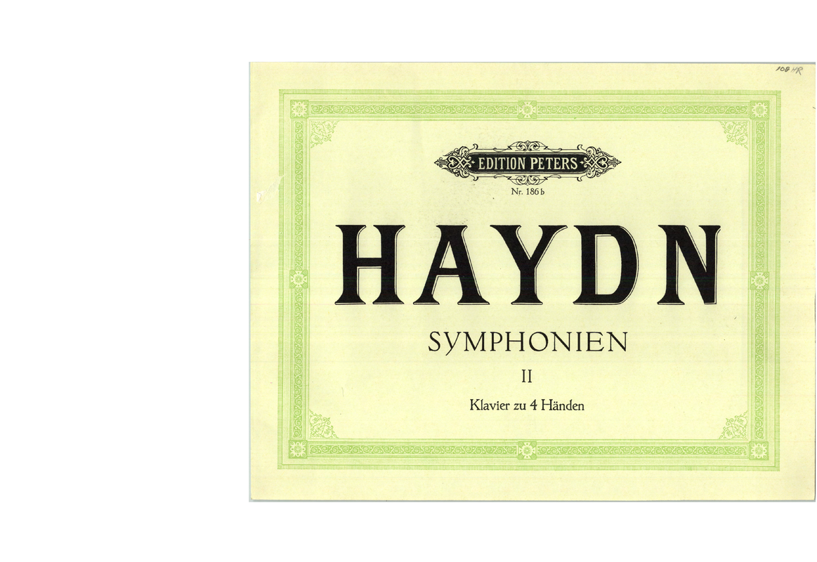 Symphony No.86 in D major, Hob.I86 (Haydn, Joseph) IMSLP