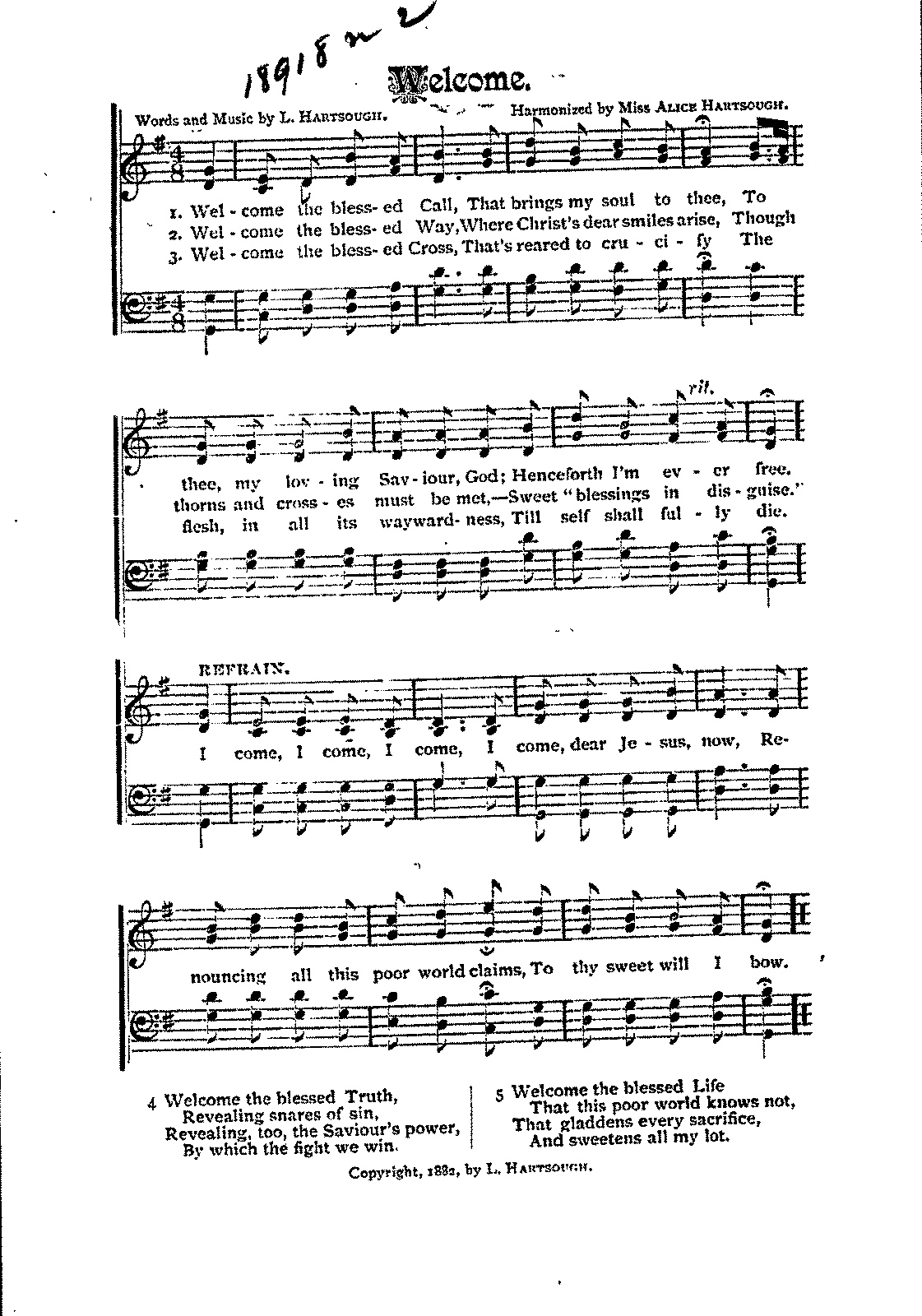 Welcome (Hartsough, Lewis) - IMSLP
