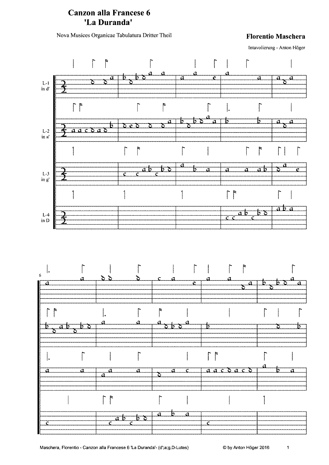 Canzon VI (Maschera, Florentio) - IMSLP