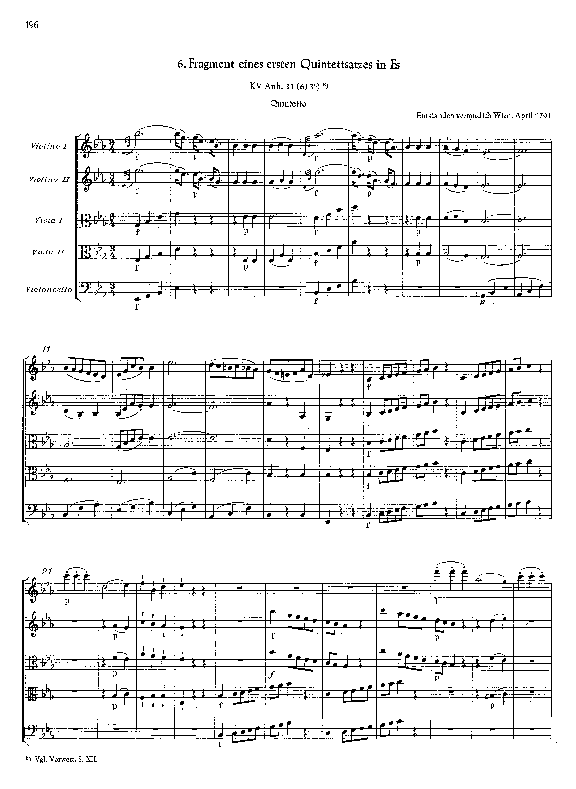 String Quintet in E-flat major