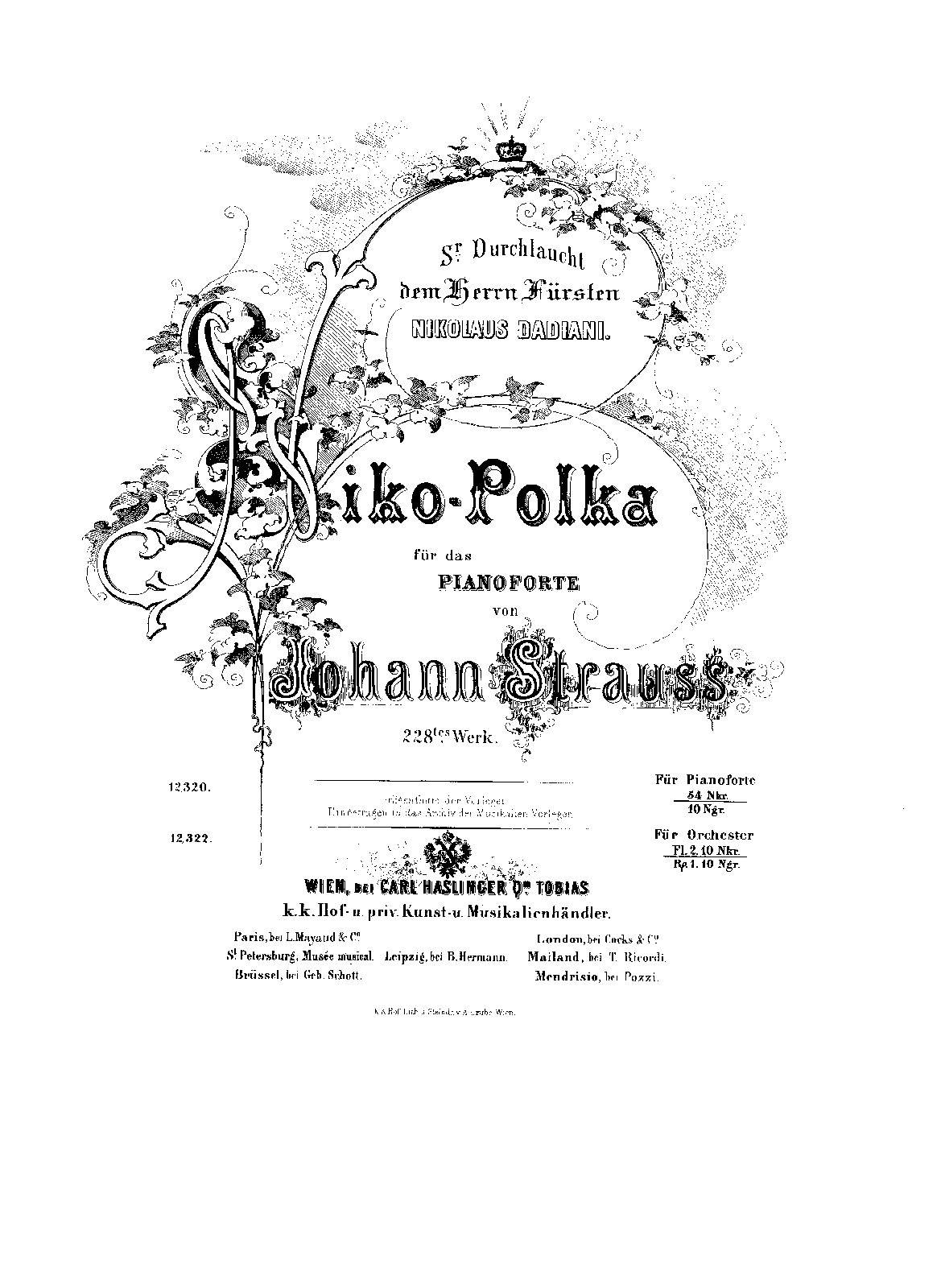 Niko-Polka, Op.228