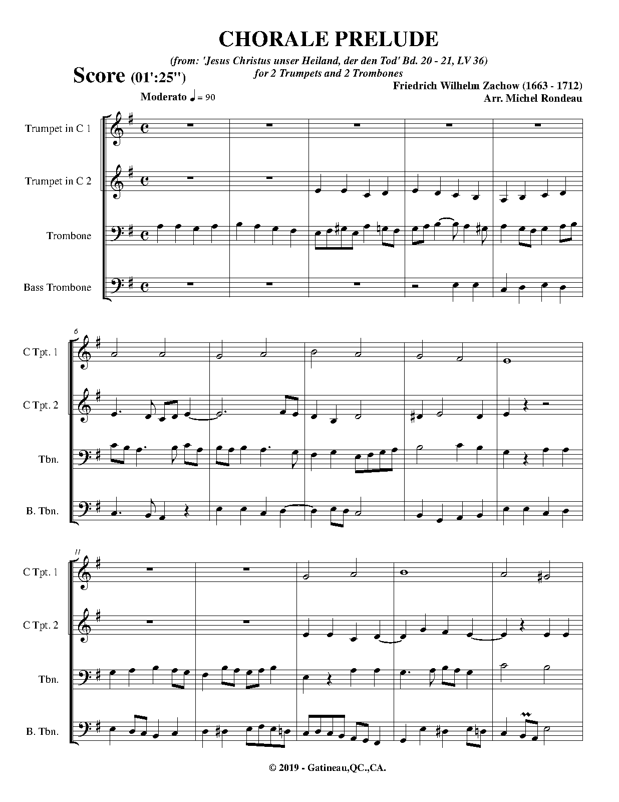 Jesus Christus unser Heiland, der den Tod, LV 36 (Zachow, Friedrich