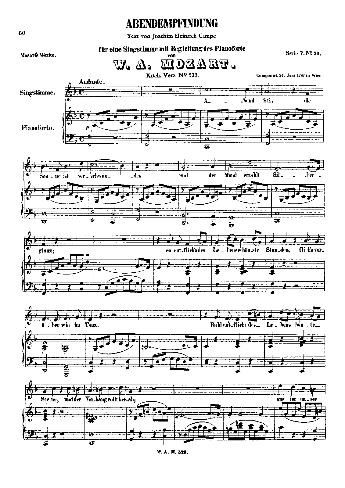 Abendempfindung ; Abend-empfindung