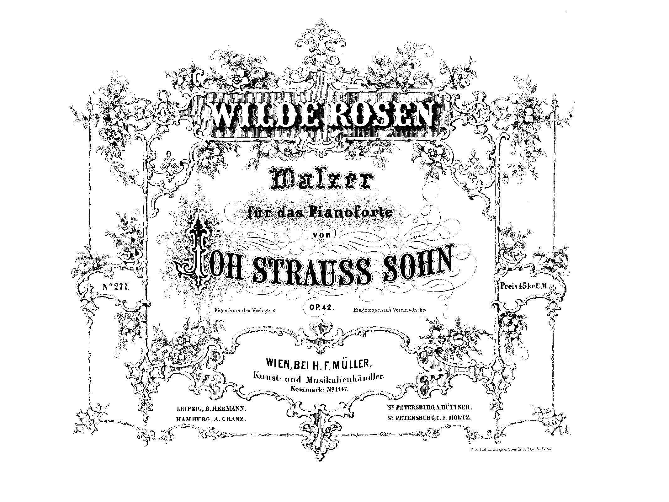 Wilde Rosen Walzer, Op.42