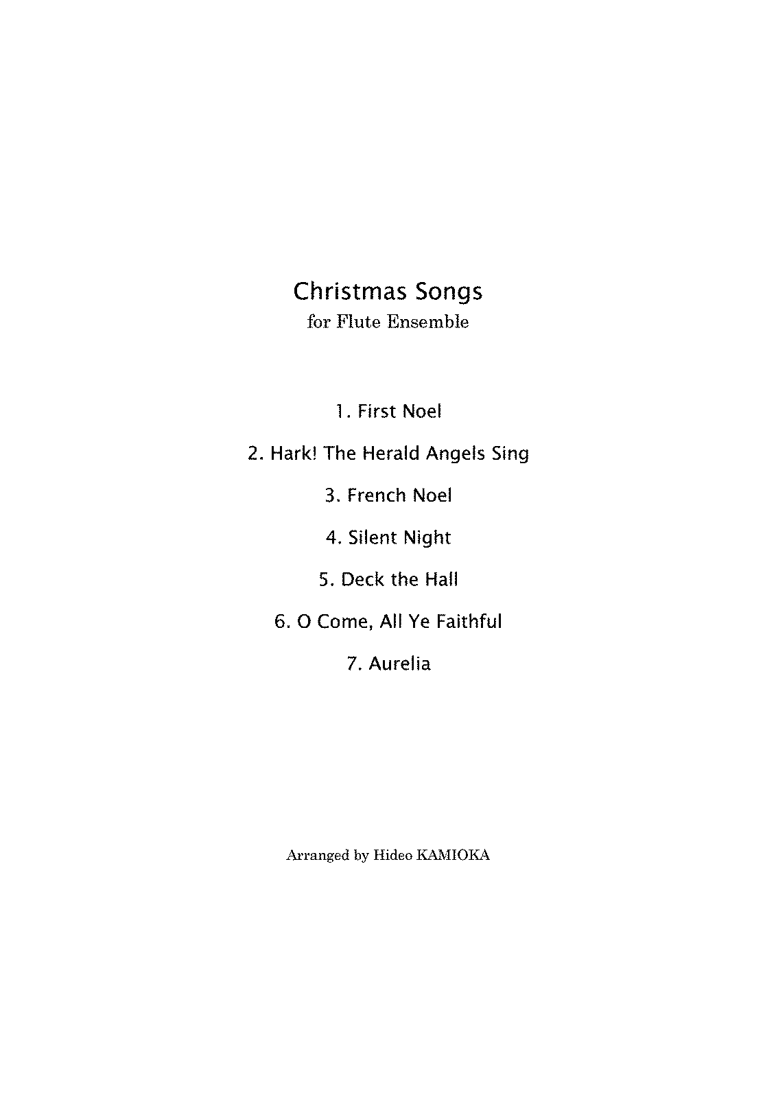 Christmas Songs (Various) - IMSLP