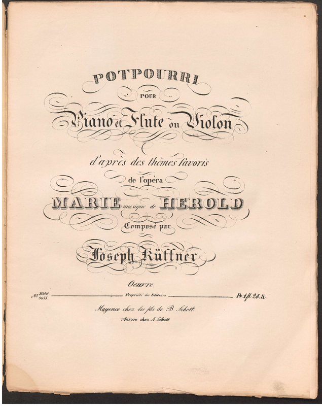 Potpourri for Flute or Violin and Piano No.15