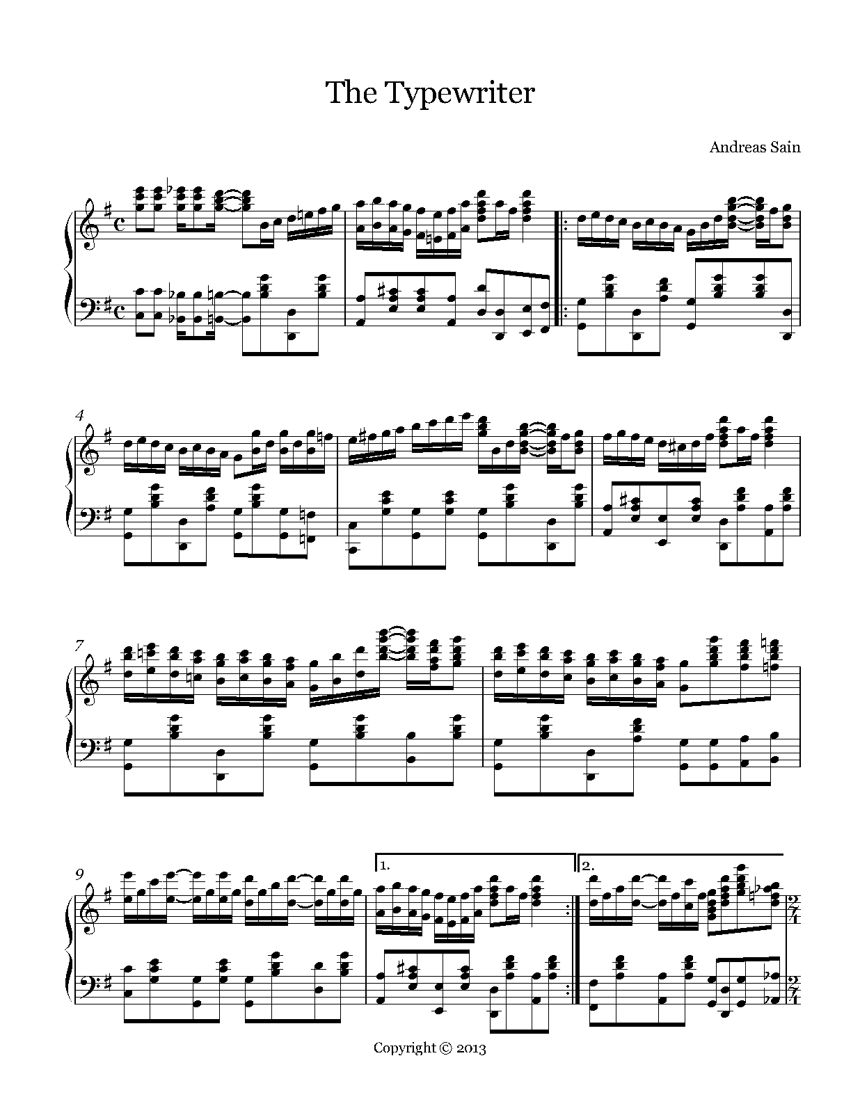 The Typewriter (Sain, Andreas) IMSLP
