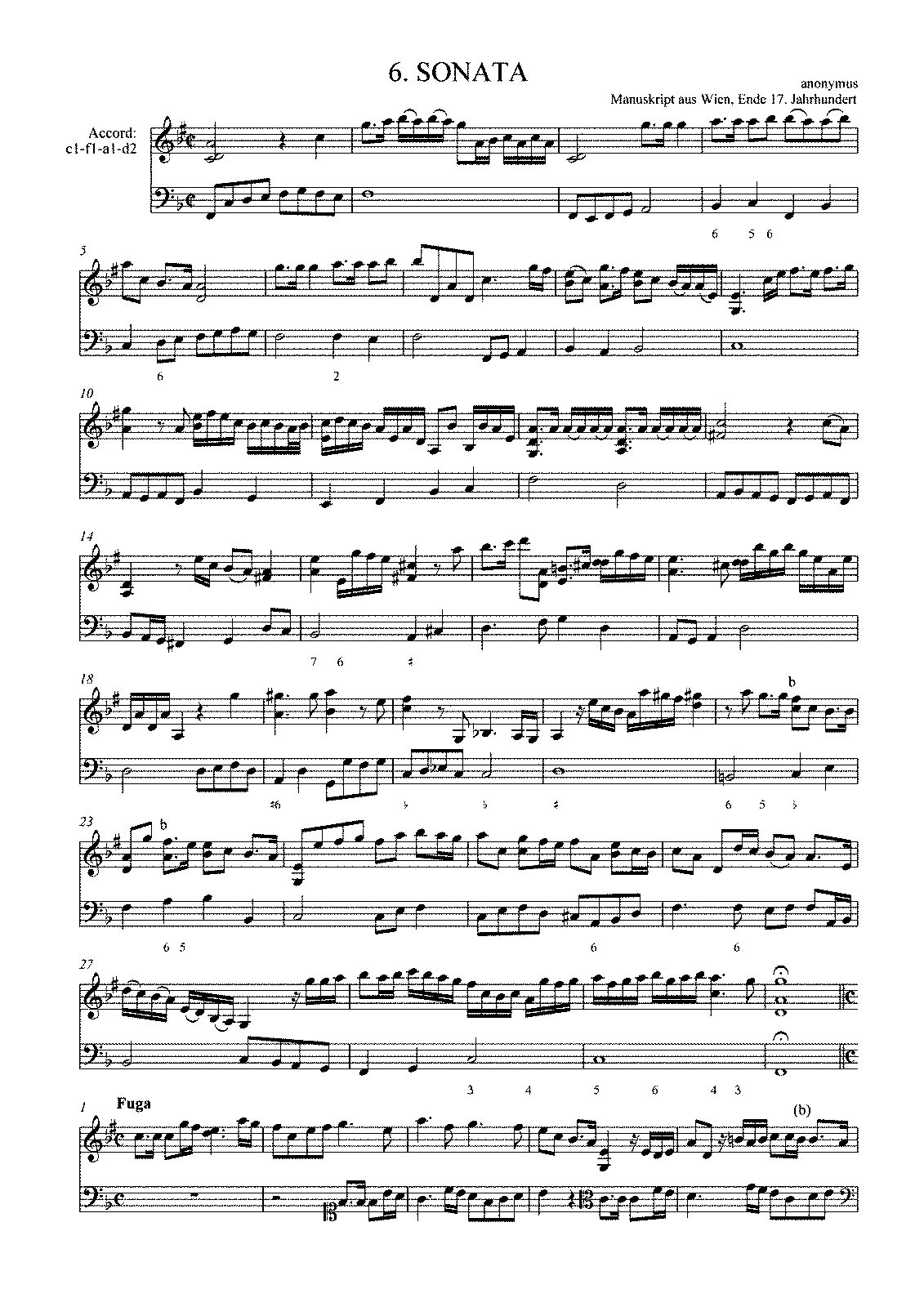 Violin Sonata in F major (Anonymous) - IMSLP: Free Sheet Music PDF Download