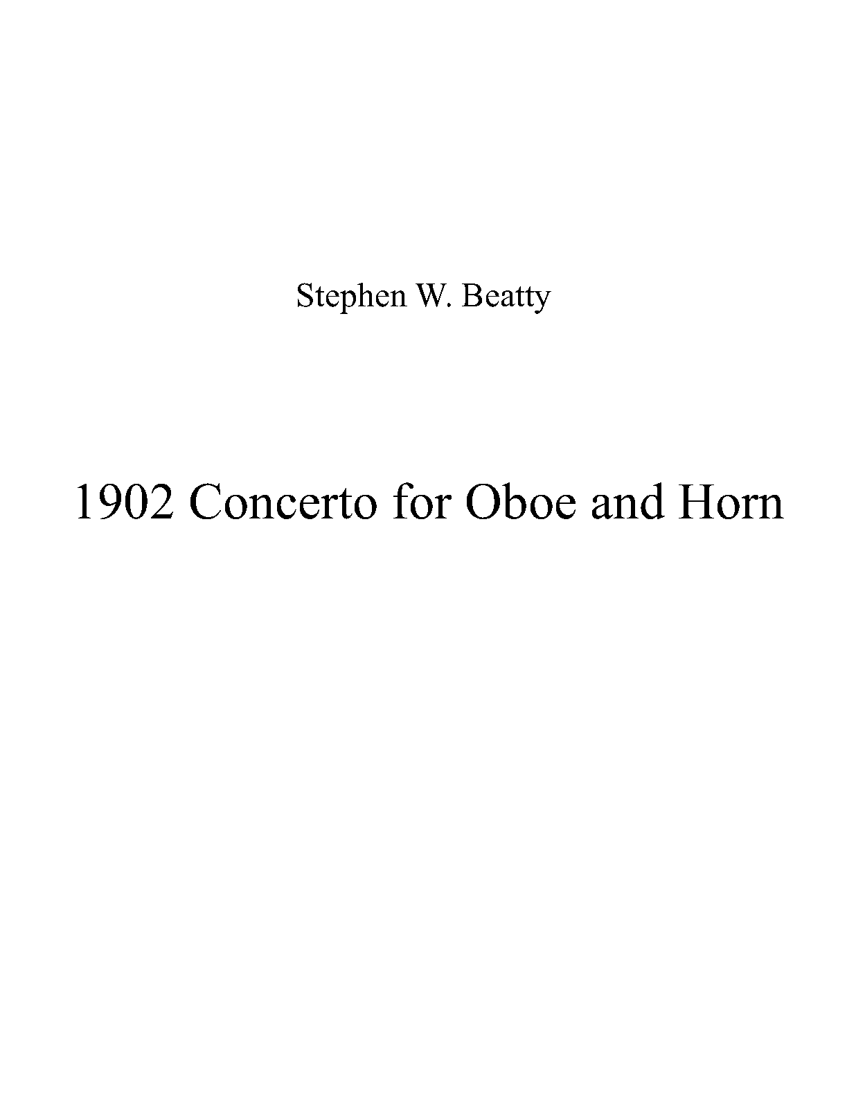 Concerto for Oboe and Horn, Op.1902 (Beatty, Stephen W.) IMSLP