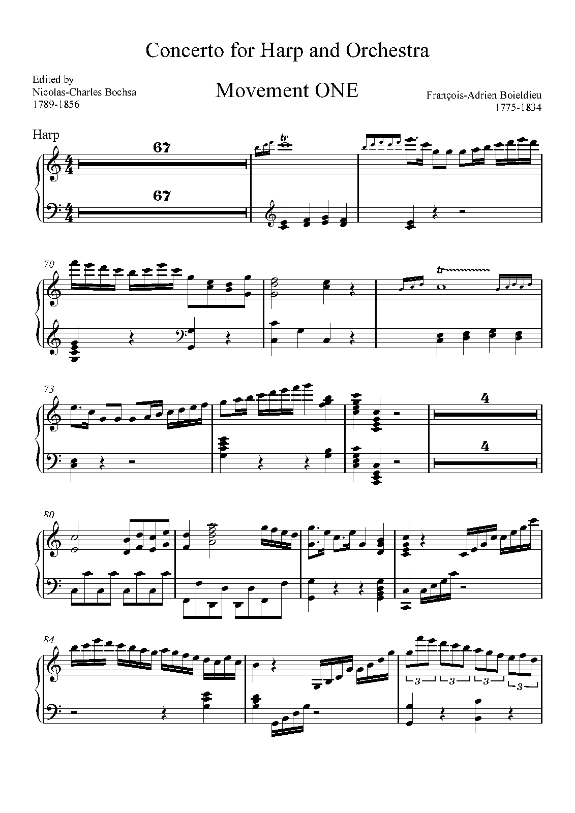 Harp Concerto in C major (Boieldieu, François Adrien) IMSLP Free Sheet Music PDF Download