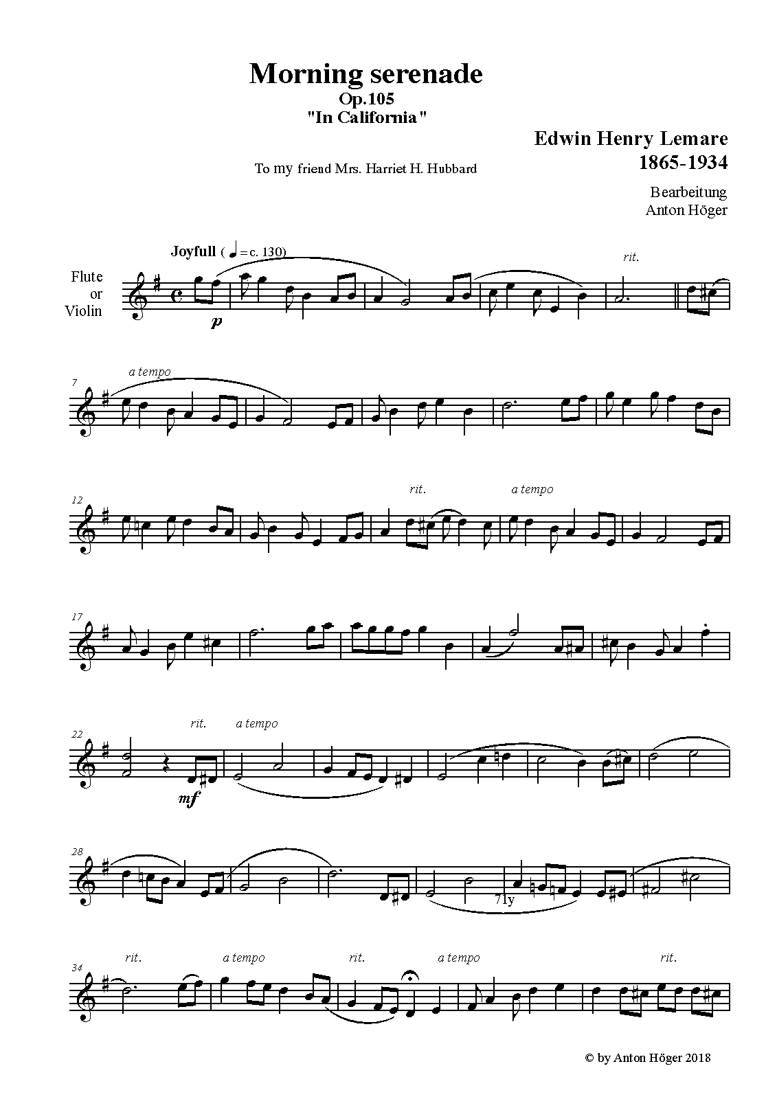 File:PMLP98752-Lemare, Edwin Henry - Morning serenade, Op.105 (Fl).pdf