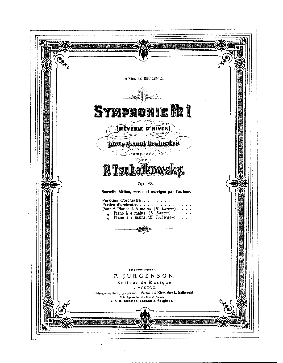 Первая симфония чайковского год. Чайковский симфония 1 партитура. Чайковский симфония 1 зимние грёзы. Ноты первая симфония Чайковский.