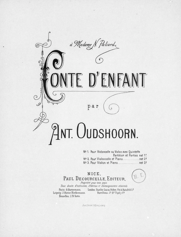 Conte d'Enfant (Oudshoorn, Anton) IMSLP