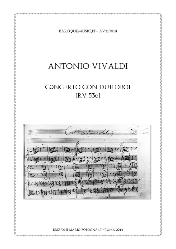 Concerto for 2 Oboes in A minor, RV 536 (Vivaldi, Antonio) IMSLP