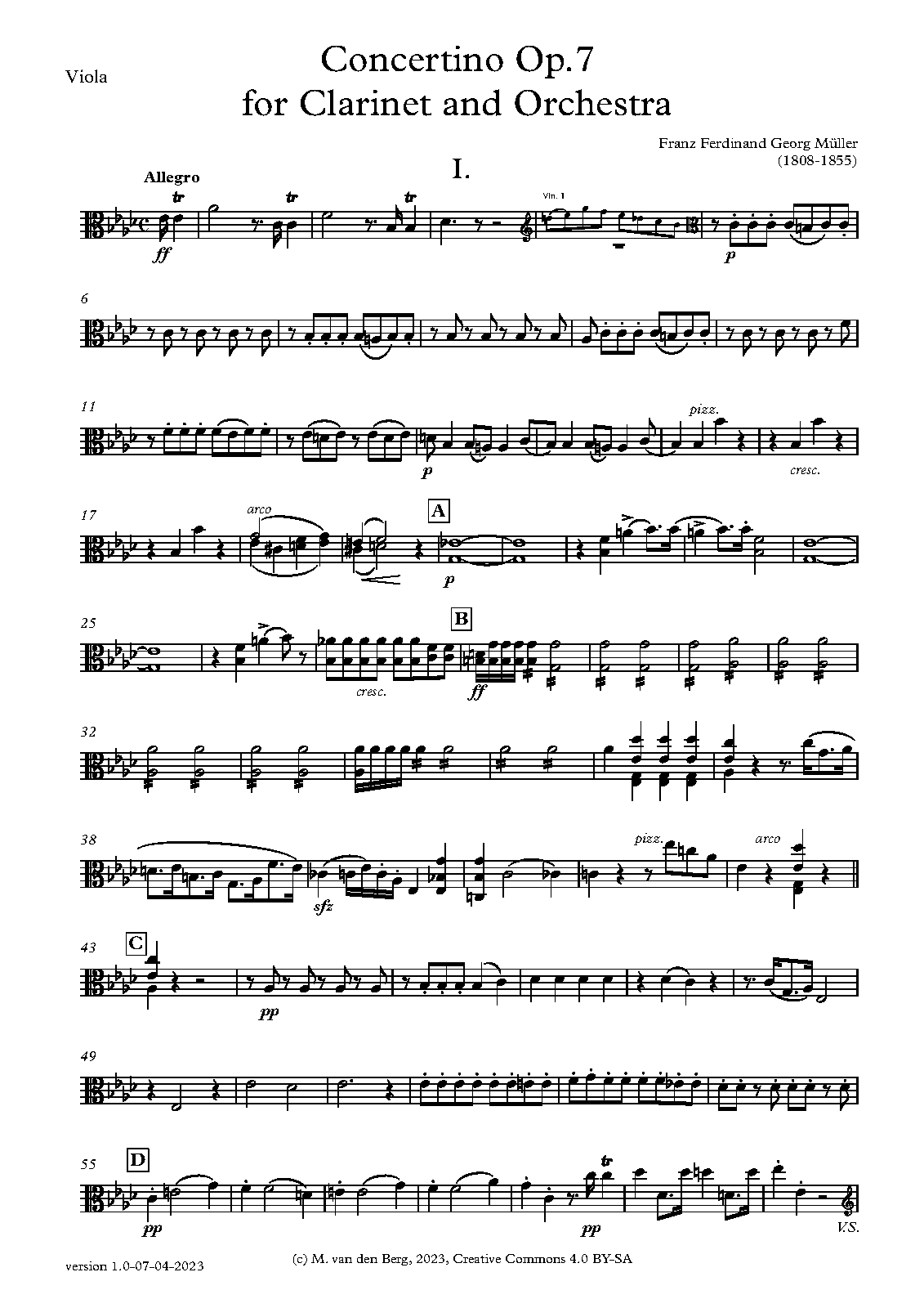 File:PMLP1013326-Georg Müller - Clarinet Concertino Op.7 - Viola.pdf