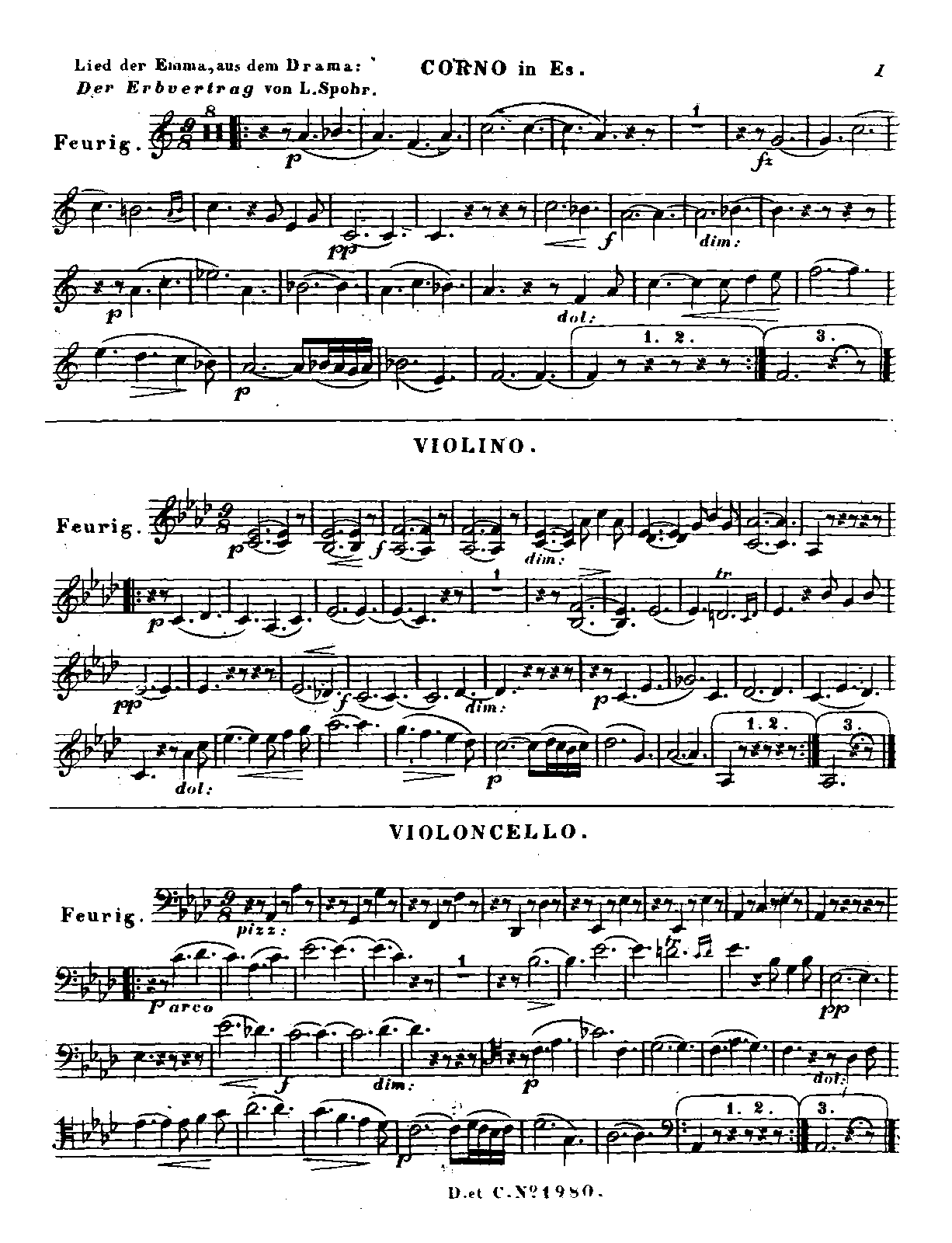 File:PMLP201360-Spohr - Lied der Emma for voice Piano (Harp) Horn (or Cello or Violin) hn vln vc.pdf
