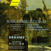 ブラームス：運命の歌op.54〜フィルハーモニア版 Schicksalslied for Chorus and Orchestra, Op.54 ‑ 曲・歌詞